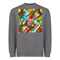 Storm softball coffee cup and bat with leopard seamless pattern bbs Heavyweight Sweatshirt - BundleAndBundleShop