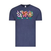 Vintage Denim Peace love Easter Vintage Tee - NancyCooperArtShop