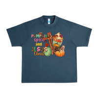 Midnight Navy Pumpkin spice and Jesus christ Urban Heavy Tee - NancyCooperArtShop