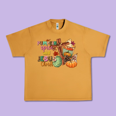 Pumpkin Spice And Jesus Christ Urban Heavy Tee Designed By Nancycooperartshop
