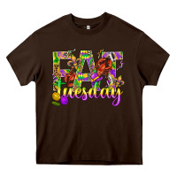 Chocolate Brown Mardi Gras fat tuesday Heavy Core Tee - BundleAndBundleShop