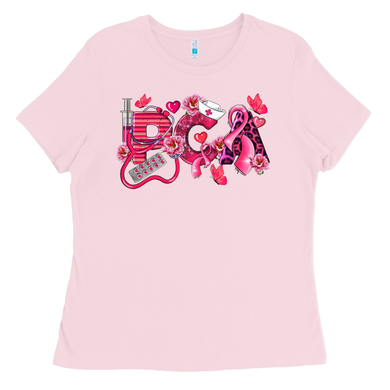 Pca Breast Cancer Patient Care Assistant Ladies Tee by LillyAllenDesigns | Teevron