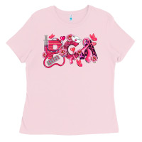 Bubblegum Pink pca breast cancer patient care assistant Ladies Tee - LillyAllenDesigns