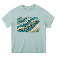 Arona turquoise glitter background Heavy Core Tee - JahusDesignShop