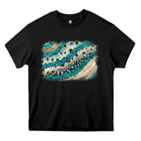 Black turquoise glitter background Heavy Core Tee - JahusDesignShop