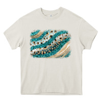 Cream turquoise glitter background Heavy Core Tee - JahusDesignShop