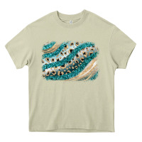 Mossy turquoise glitter background Heavy Core Tee - JahusDesignShop