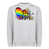 Heather Grey pride mom Heavyweight Sweatshirt - FaDigitalArtStudio