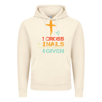 Vintage Artic Vintage 1 Cross 3 Nails Forgiven Christian Easter Gift Vintage Hoodie - lanVoArt