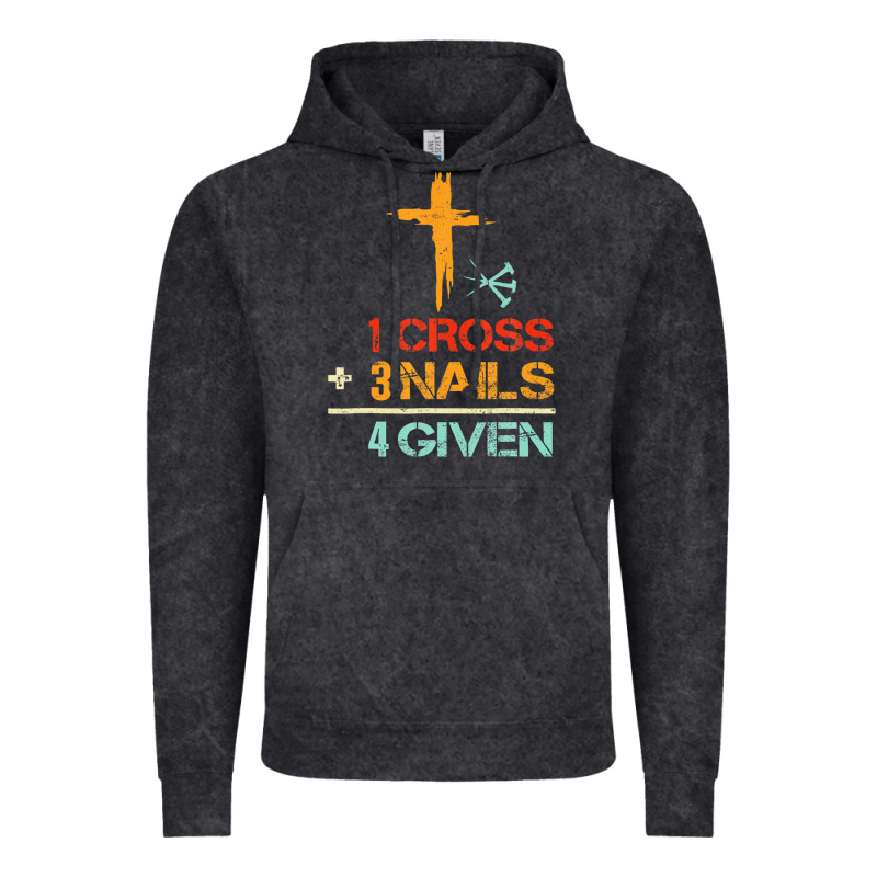 Vintage 1 Cross 3 Nails Forgiven Christian Easter Gift Vintage Hoodie by lanVoArt | Teevron