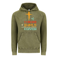 Vintage Olive Vintage 1 Cross 3 Nails Forgiven Christian Easter Gift Vintage Hoodie - lanVoArt