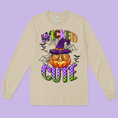 Wicked Cute Long Sleeve Tee Designed By Cowgirlartshop