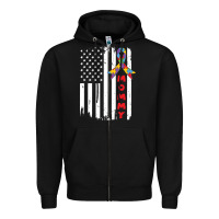 Black lil autism mom Zipper Hoodie - CowhideDigitalArt