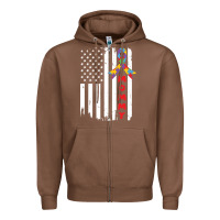 Chestnut lil autism mom Zipper Hoodie - CowhideDigitalArt