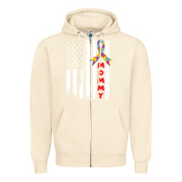 Sandshell lil autism mom Zipper Hoodie - CowhideDigitalArt
