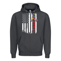 Smoke lil autism mom Zipper Hoodie - CowhideDigitalArt