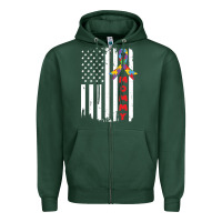 Lil Autism Mom Zipper Hoodie | Teevron