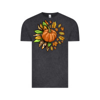 Vintage Black Fall Sunflower with Pumpkin Vintage Tee - texasbilliewilder
