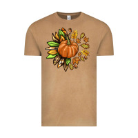 Vintage Camel Fall Sunflower with Pumpkin Vintage Tee - texasbilliewilder