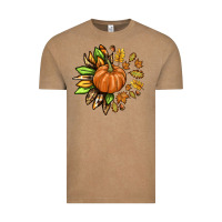Vintage Coffee Fall Sunflower with Pumpkin Vintage Tee - texasbilliewilder