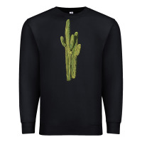 Black saguaro cactus Premium Sweatshirt - LillyAllenDesigns