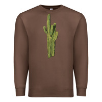 Chestnut saguaro cactus Premium Sweatshirt - LillyAllenDesigns