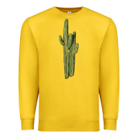 Lemon saguaro cactus Premium Sweatshirt - LillyAllenDesigns
