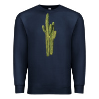 Navy saguaro cactus Premium Sweatshirt - LillyAllenDesigns