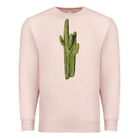 Pale Pink saguaro cactus Premium Sweatshirt - LillyAllenDesigns