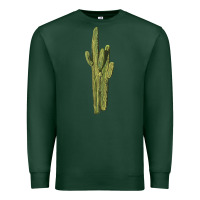 Sports Green saguaro cactus Premium Sweatshirt - LillyAllenDesigns