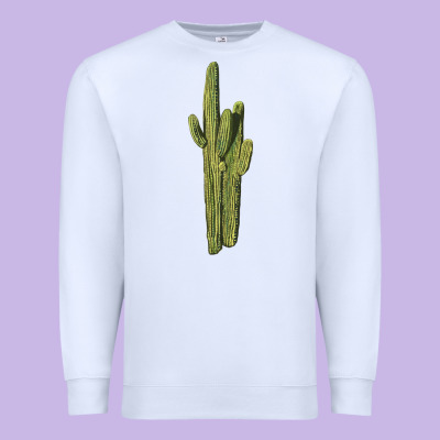 Saguaro Cactus Premium Sweatshirt Designed By Lillyallendesigns