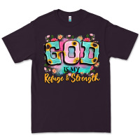 Plum god is my refuge and strength Premium Tee - LillyAllenDesigns
