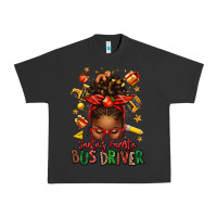 Pigment Black santas favorite school bus driver afro messy bun Urban Heavy Tee - texasbilliewilder