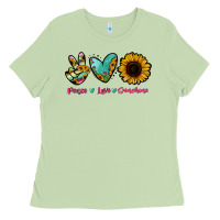Matcha Peace Love Sunshine Ladies Tee - RanaPortraitStore