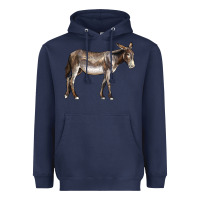 Navy american mammoth jackstock donkey Heavyweight Hoodie - LillyAllenDesigns