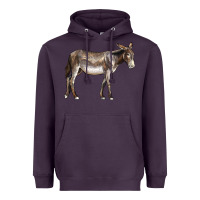 Plum american mammoth jackstock donkey Heavyweight Hoodie - LillyAllenDesigns