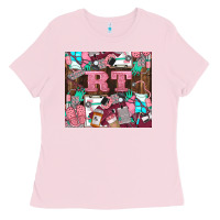 Bubblegum Pink rt Ladies Tee - LillyAllenDesigns