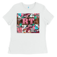 White rt Ladies Tee - LillyAllenDesigns