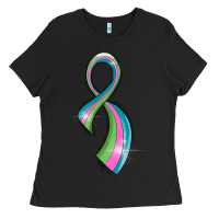 Metastatic Breast Cancer Ribbon Ladies Tee | Teevron
