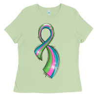 Matcha metastatic breast cancer ribbon Ladies Tee - LillyAllenDesigns