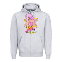 Heather Grey so funny jem and the holograms classic fans Zipper Hoodie - lanVoArt