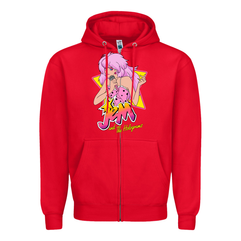 So Funny Jem And The Holograms Classic Fans Zipper Hoodie by lanVoArt | Teevron