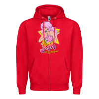 Red so funny jem and the holograms classic fans Zipper Hoodie - lanVoArt