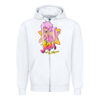 White so funny jem and the holograms classic fans Zipper Hoodie - lanVoArt