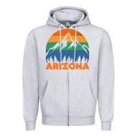 Heather Grey Arizona-01Mxk Zipper Hoodie - lanVoArt
