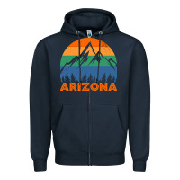 Navy Arizona-01Mxk Zipper Hoodie - lanVoArt