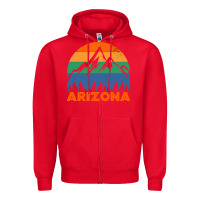 Red Arizona-01Mxk Zipper Hoodie - lanVoArt