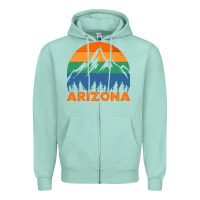 Seafoam Arizona-01Mxk Zipper Hoodie - lanVoArt