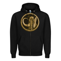 Black mammoth black king Zipper Hoodie - lanVoArt