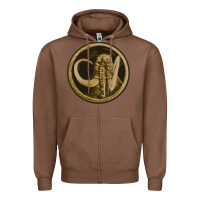 Chestnut mammoth black king Zipper Hoodie - lanVoArt